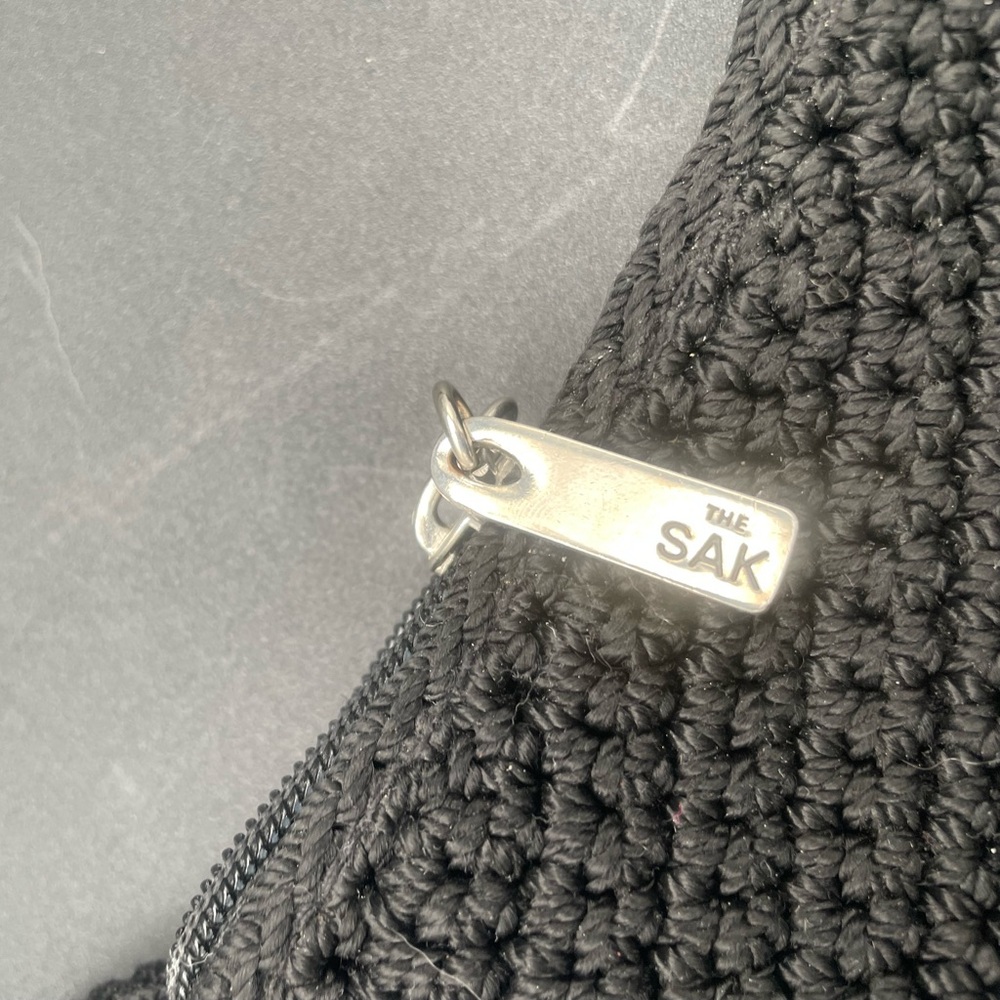 The Sak Black Crochet Shoulder Bag - Picture 7 of 10